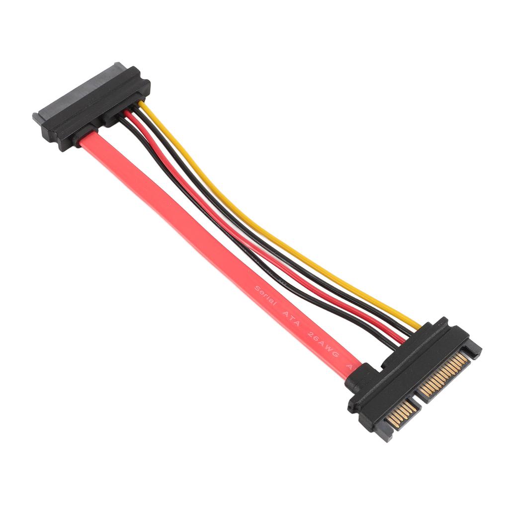 SATA22P M SAS29P F Male to Female Extension Cable SATA7 15pin Hard Disk Data Power Extension Cable SFF 8482 0.15m