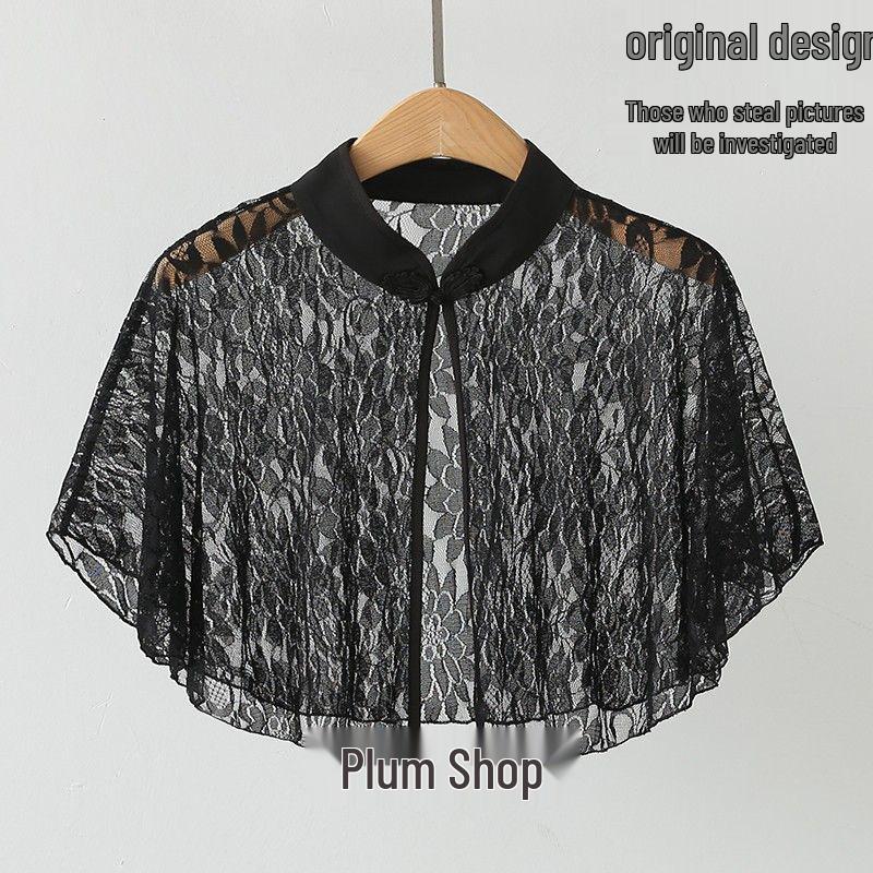 Chiffon Cheongsam Sommer Strickjacke Schal - Damen Leichte Sonnenschutz Oberbekleidung