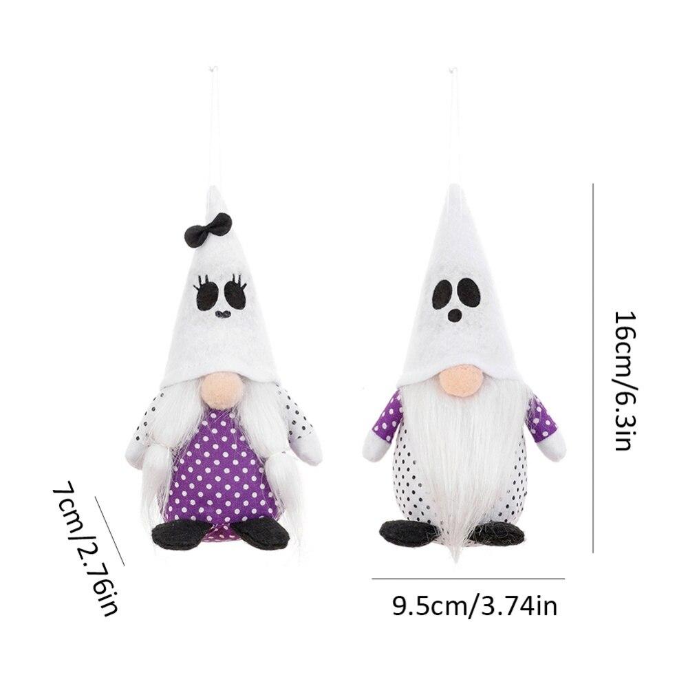 

Хэллоуин Безликая кукла Кулон Симпатичная гримаса Кукла Орнамент Набор фиолетовых точек + Набор белых гримас