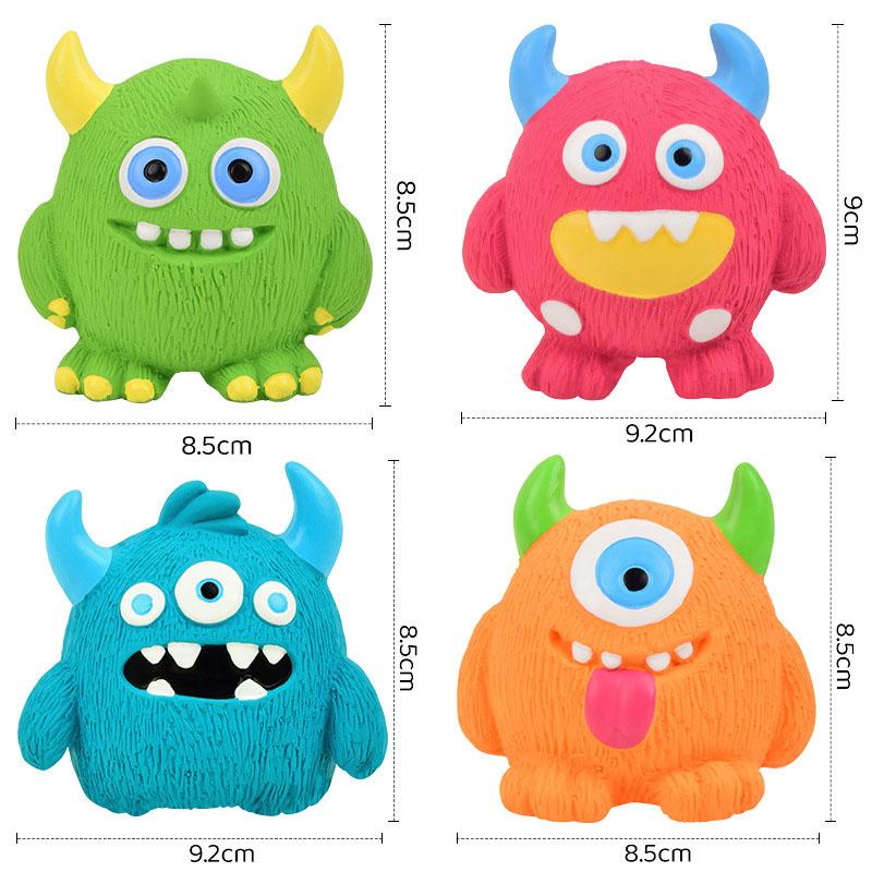 Squeaky Cyclops Monster Dog Toy Interactive Boredom Relief Pet Toy Soft Chew Play Toy for Puppy Small Medium Dogs Teething