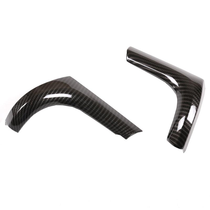 A87Q-For Toyota Hilux 2015- Car trument Panel Side Air Outlet L Cover Trim Car Styling Carbon Fiber