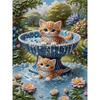 Unique DIY Pearl Gem Painting Kit 30x40cm Kitten Frameless Art Perfect Handmade Gift for Adults Home Wall Decor for Any Occasion