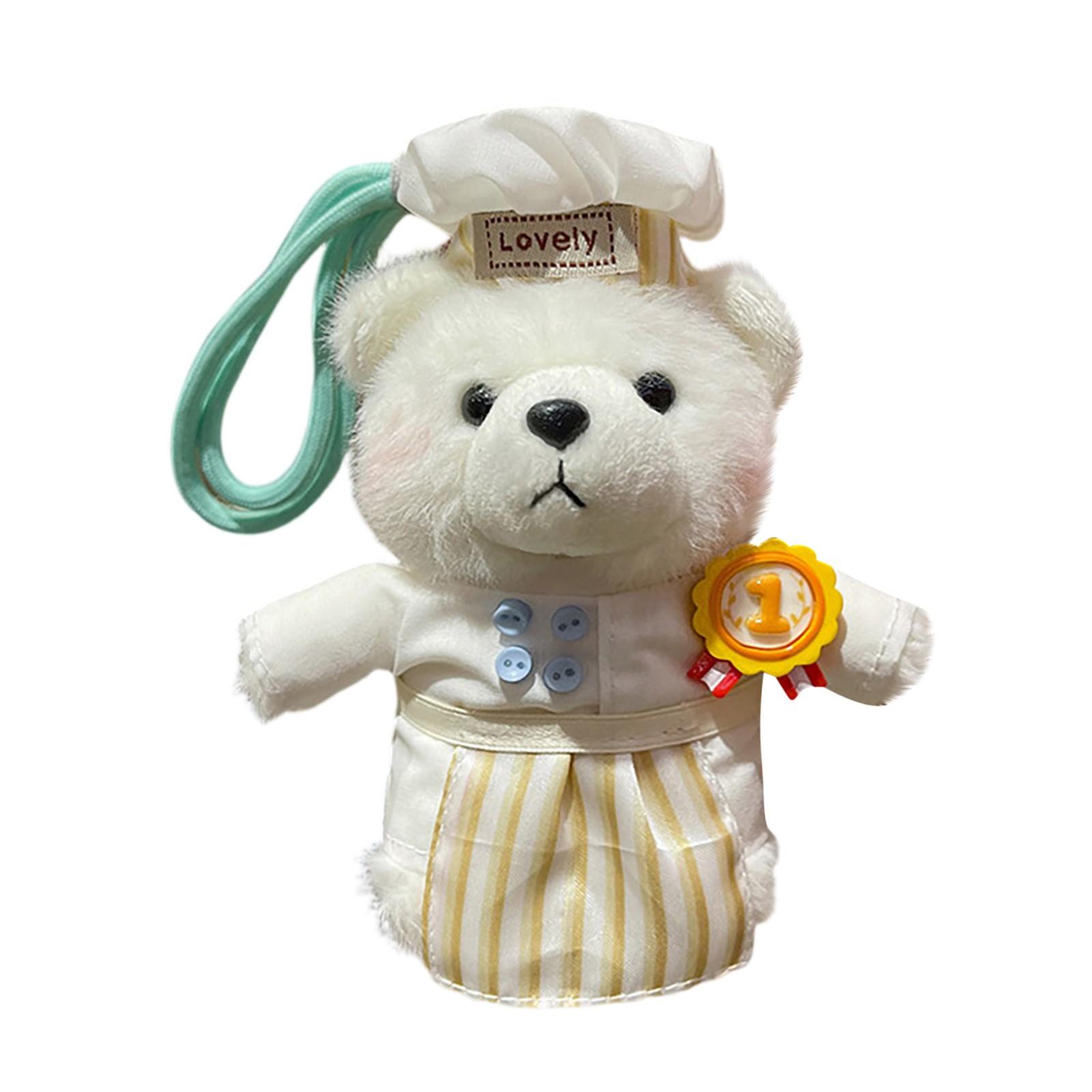 

Милый плюшевый мишка брелок One Size чёрный