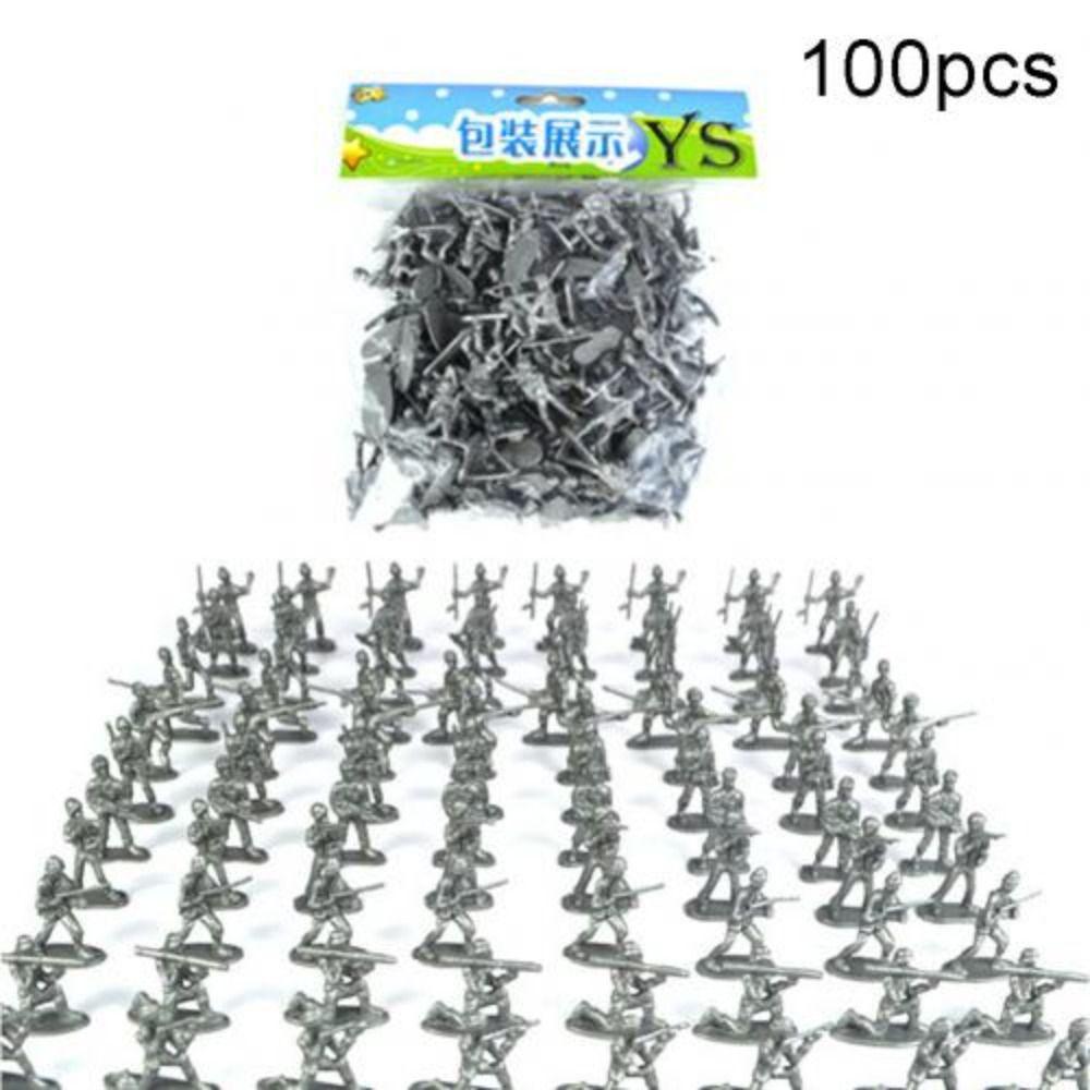 

Gift Sandbox Game Children Toy Mini Soldiers Models Models Playset Army Men Soldiers Figures Toy срібний