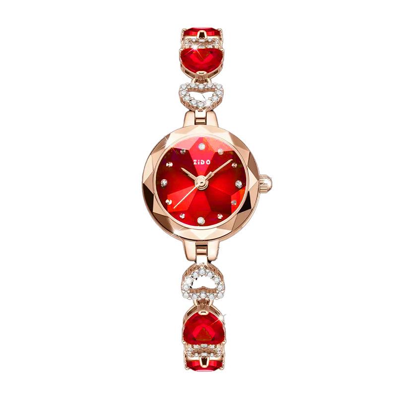 ZIDO Elegant Women's Crystal Rhinestone Waterproof Quartz Wristwatch