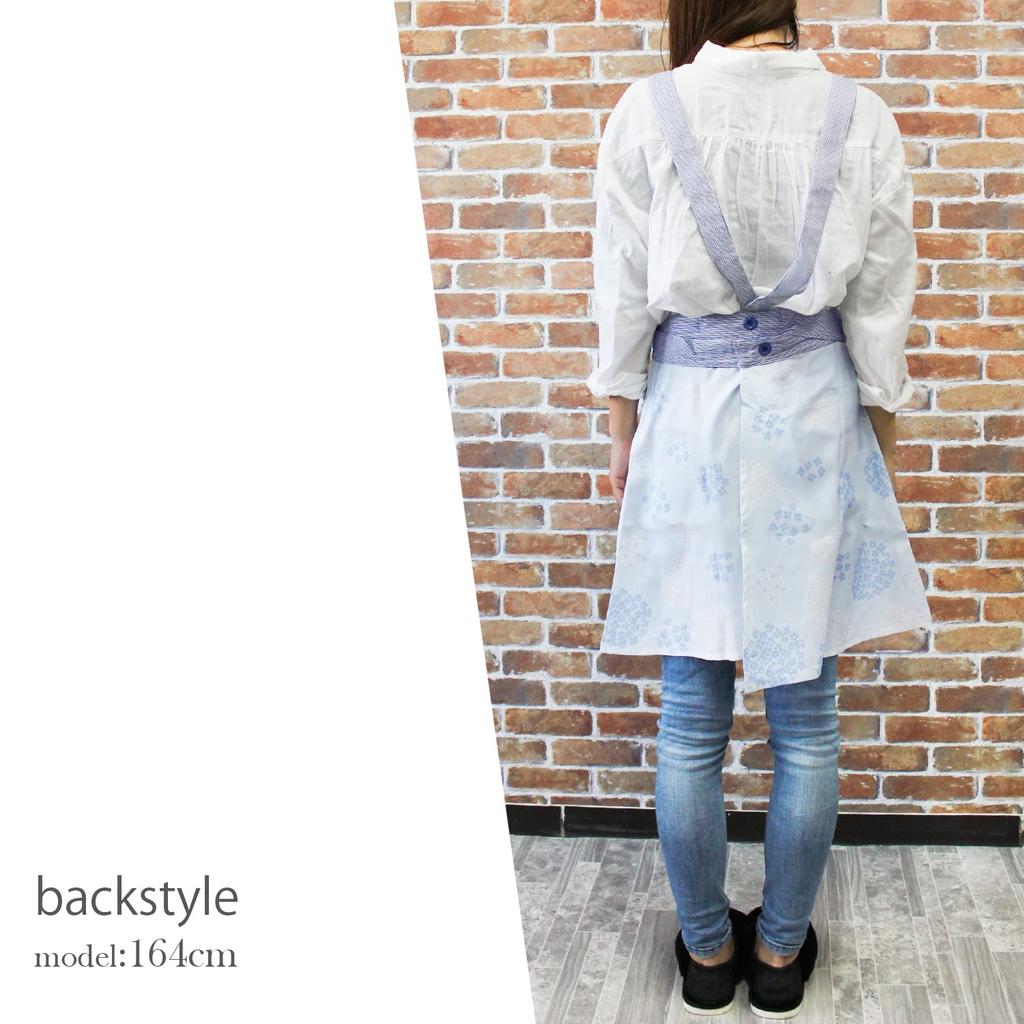 Apron Flare Apron AP42321 BL [Hiba Japan] M~L