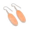 Natural Orange Aventurine 925 Sterling Silver Jewelry Earring 1.81" AE-12230