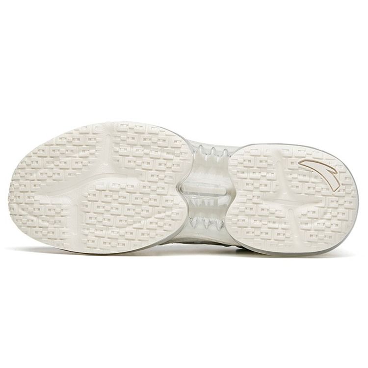 Anta Lifestyle Series Fabric Shock Absorbing Non-Slip Wear-Resistant Breathable Low-Top Casual Shoes Women Sneaker Ivory-White 922125506-1