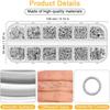 1200Pcs Jump Rings Kit With Lobster Clasps,Plier,Tweezer & Storage Box For DIY Necklace Bracelet Earring Jewelry Making Repair