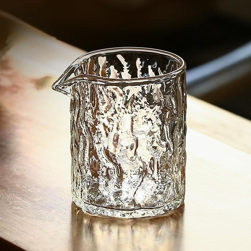 Japoński Ręcznie Robiony Przezroczysty Szklany Kieliszek do Herbaty Kung Fu Zestaw Herbaciany Akcesoria do Podziału Herbaty Chahai Domowe Akcesoria do Ceremonii Herbacianej Nowy