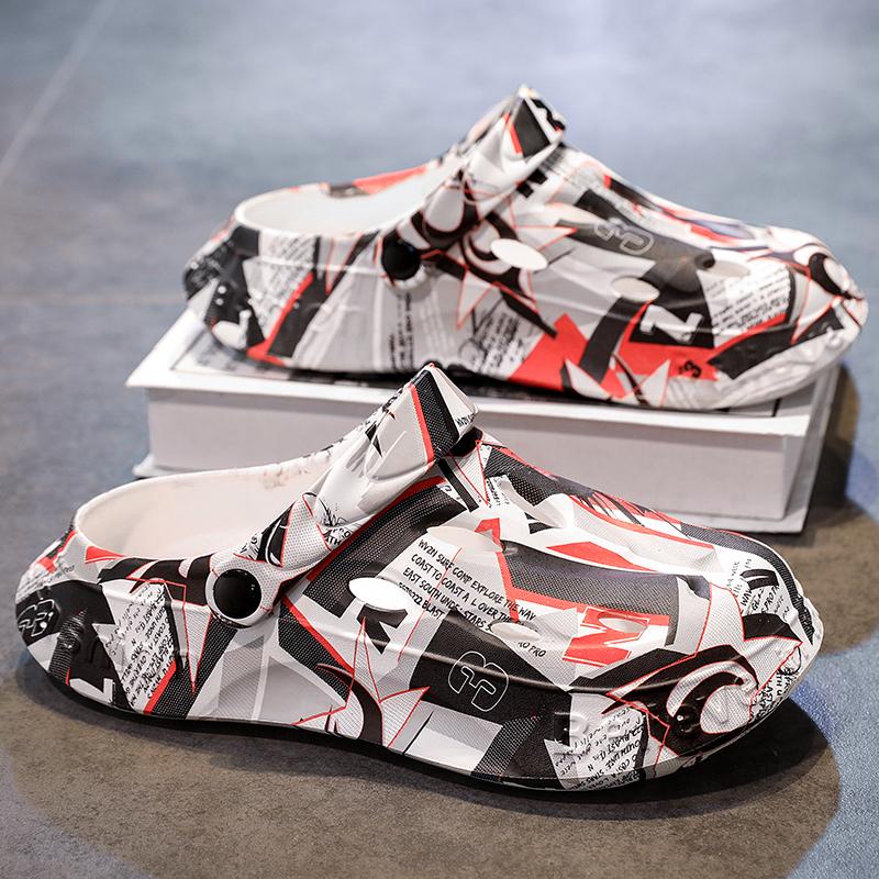 

Модные мужские сандалии PARZIVAL, дышащие домашние тапочки, модная обувь для сада на платформе, пляжные водные туфли, сандалии для мужчин 39-40 белый