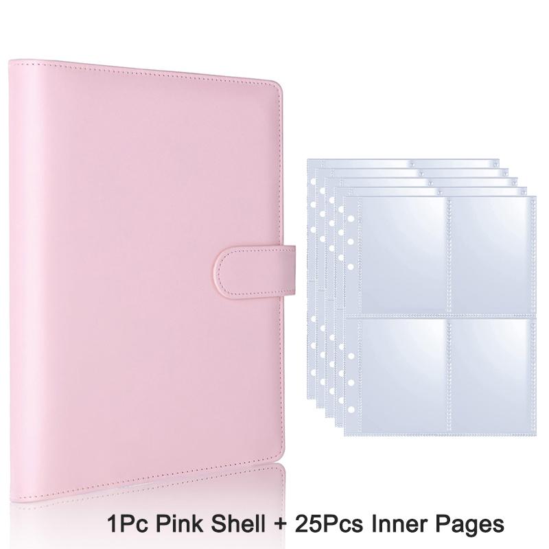 Reusable 25PCS A5 Kpop Photocard Album Binder | Loose-leaf Idol Card Storage Organizer | Collectible Photo Card Holder Book