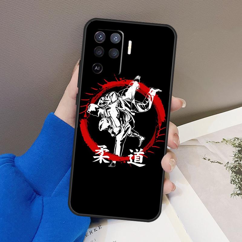 Japanese Martial Arts Judo Case For Oppo A77 A57 A17 A60 A80 A40 A74 A54 A94 A78 A98 A18 A38 A58 A96 A76 A16 A15 A5 Pro