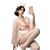 Sexy Lingerie Girl Pure Desire Bunny Girl Private House Print Flirting, Kimono Nightgown Sexy
