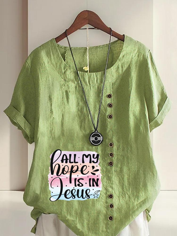 

Women s Fashion Letter Print Shot Sleeve T-shirt Loose Cotton Shirt Casual Loose Summer Blouse Tops Plus Size 5XL зелений