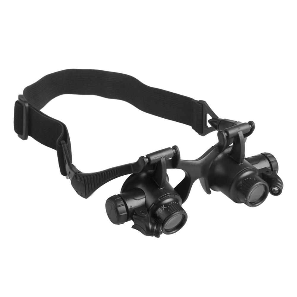 Magnifying Glasses with Light LED Illuminated Eye Loupe Headband Magnifier Jewelry Watch Repair Magnifier Loupe Glasses