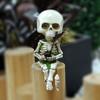 1/3Pcs Outdoor Garden Halloween Skeleton Ornament Creative Entry Courtyard Landscaping Fishing Skeleton Resin Figure Balcony Decoration