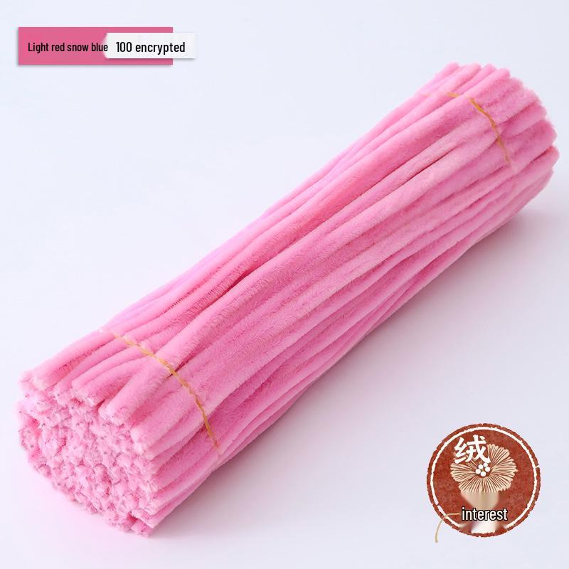 Macaron Twist Stick: Encrypted Velvet & Faux Plush Chenille Stems - DIY Mixed Color Craft Pack
