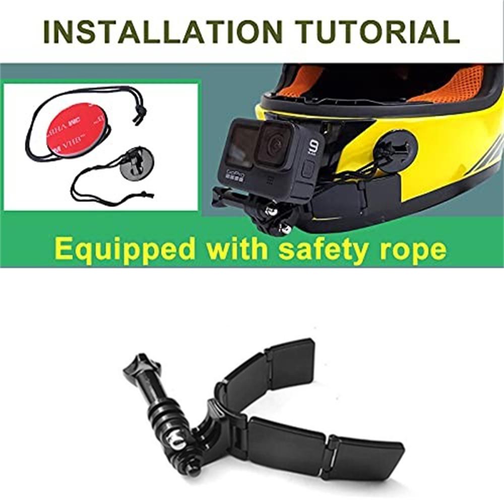 Motorcycle Helmet Chin Mount For GoPro Hero 10 9 8 7 Insta360 One R X5 X4 X3 X2
