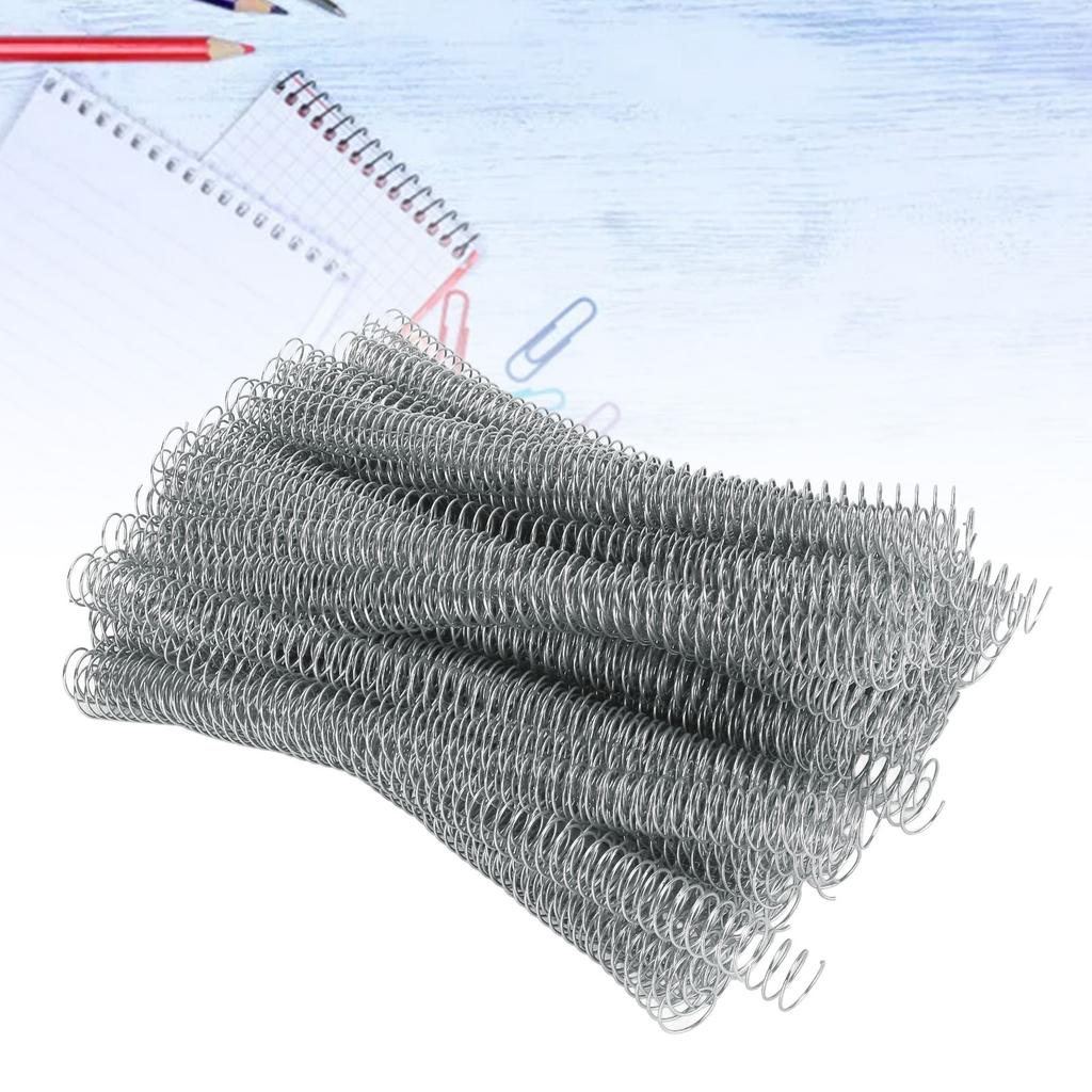 100Pcs Spiral Binding Coil 170 Sheet Capacity Spine Comb 19mm Diameter 48 Teeth 4:1 Pitch Set Kit for