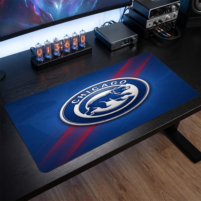 Chicago Cubs Pattern Mousepad Anti?Slip Rubber Desk Pad For Gaming Working Desktop Decoration