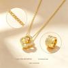 Elegant Cat Pendant Necklace: Fresh Design with Micro-Set Zircons for Women - Light Luxury & High-End Feel; Perfect Clavicle Chain Accessory.
