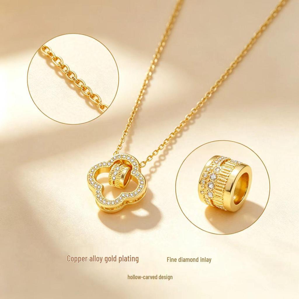 Elegant Cat Pendant Necklace: Fresh Design with Micro-Set Zircons for Women - Light Luxury & High-End Feel; Perfect Clavicle Chain Accessory.