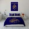 Set Biancheria da Letto con Logo AIK Set Biancheria Copripiumino Set Copripiumino Federe (1 * Copripiumino 2 * Federe, senza piumino)