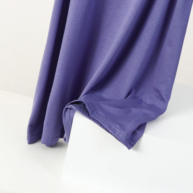 Bezrukávové modální midi šaty plus size - Jednobarevné ležérní tílko