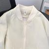2024 Men's Trendy Retro Loose Solid Color Baseball Jacket for Spring & Autumn