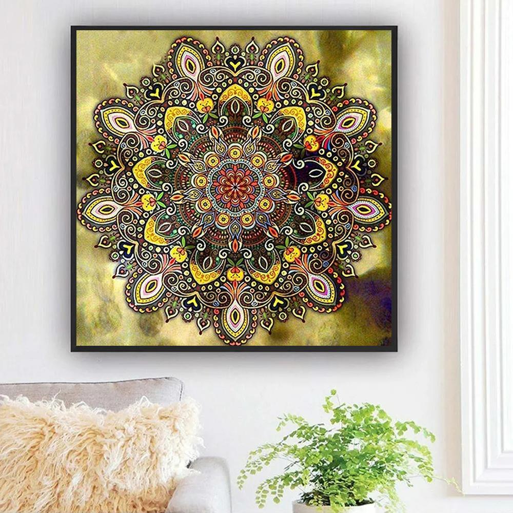 5D Diamond Painting Mandala Embroidery Flower Mosaic abstract Full Square Cross Stitch Picture Rhinestones Home Decor