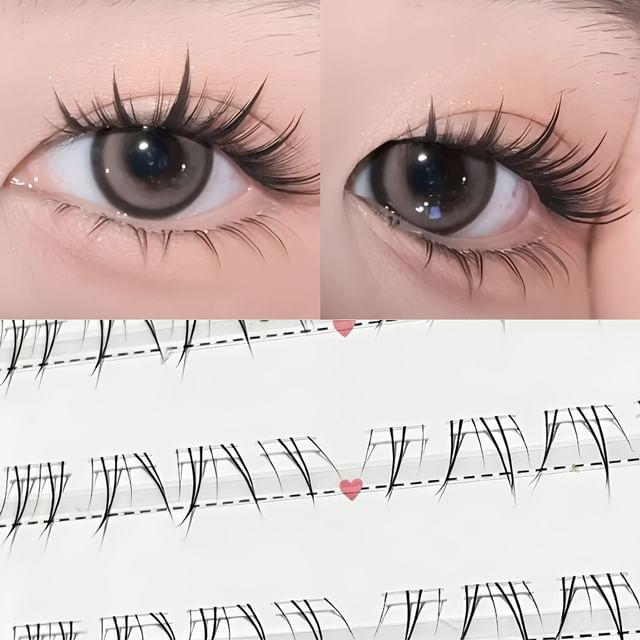 Bonnie Wisp - 4 in 1 Assorted Bottom Multipack False Eyelashes Cluster Black - One Size