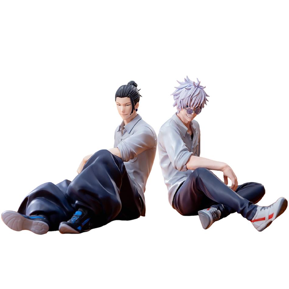 NOU În Stoc Jujutsu Kaisen 10cm Gojo Satoru Geto Suguru Figurină de Acțiune PVC Jucării Kawaii Păpuși Anime Cadou de Ziua de Naștere