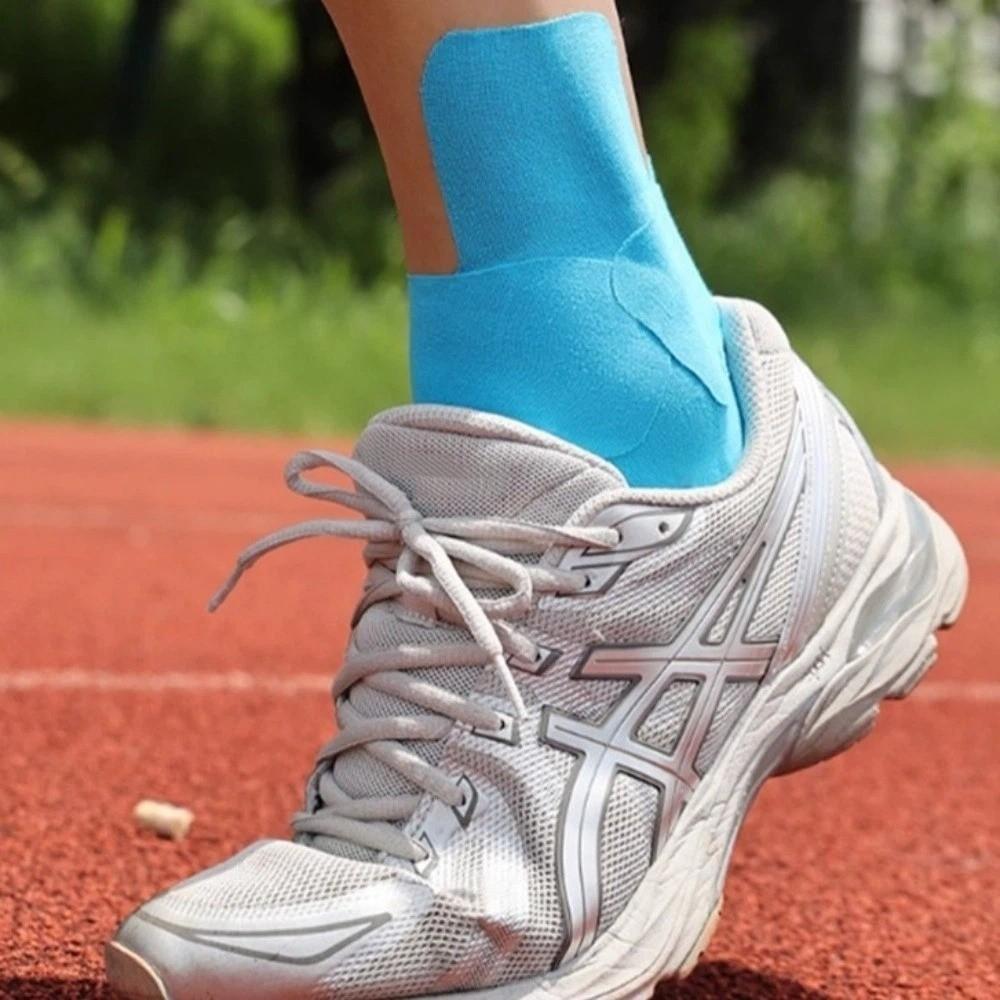 5pcs Pre-Cut Kinesiology Tape Elastic Breathable Muscle Support Tape Waterproof Self-Adhesive Sports Ankle Tape Muscle Support