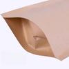Kraft Paper Tea Packaging Pouch Multi Size Self Sealing Sack Aluminum Plated Self-supporting Bag Zero Food Nut Packaging Sub Packaging Sealed Bag