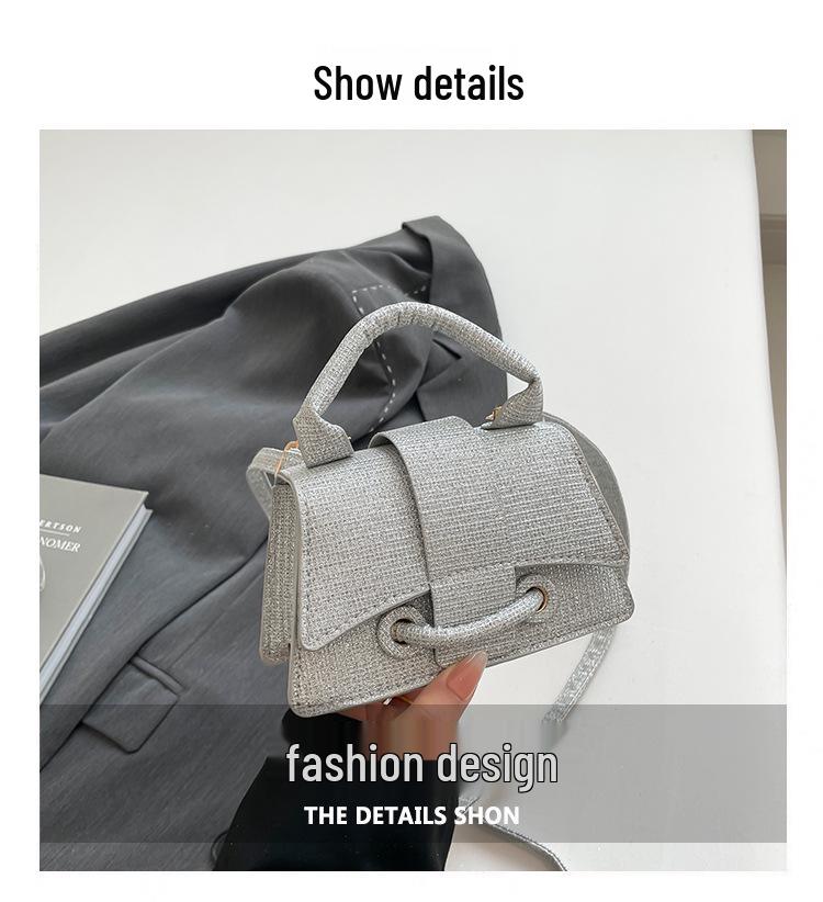 Trendy Crossbody Mini Lipstick Bag with Belt Decoration