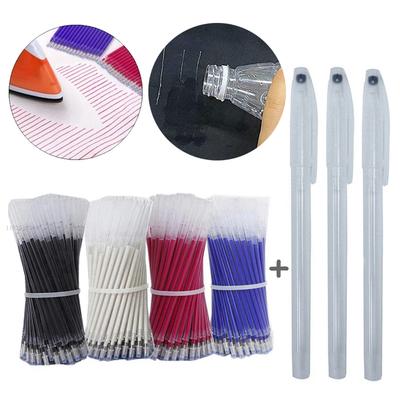 100/300pcs Heat Erasable Pens High Temperature Disappearing Fabric Marker Pen for Patchwork Fabric PU Leather Sewing Tool Hopk