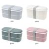 Double Layers Bento Box Eco-Friendly Lunch Box Food Container Kitchen Accessories Microwavable Dinnerware Lunchbox
