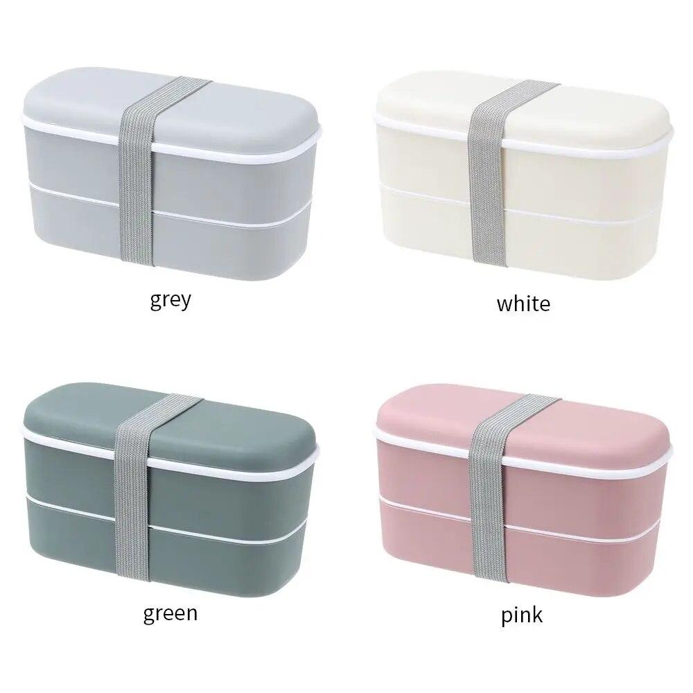 Double Layers Bento Box Eco-Friendly Lunch Box Food Container Kitchen Accessories Microwavable Dinnerware Lunchbox