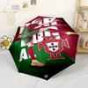 Ronaldo's Cr7 Football Legend Compact Travel Automatic Umbrella Retractable Design with 8-Rib Durability Foldable Design All-Season Use Stylish Access
