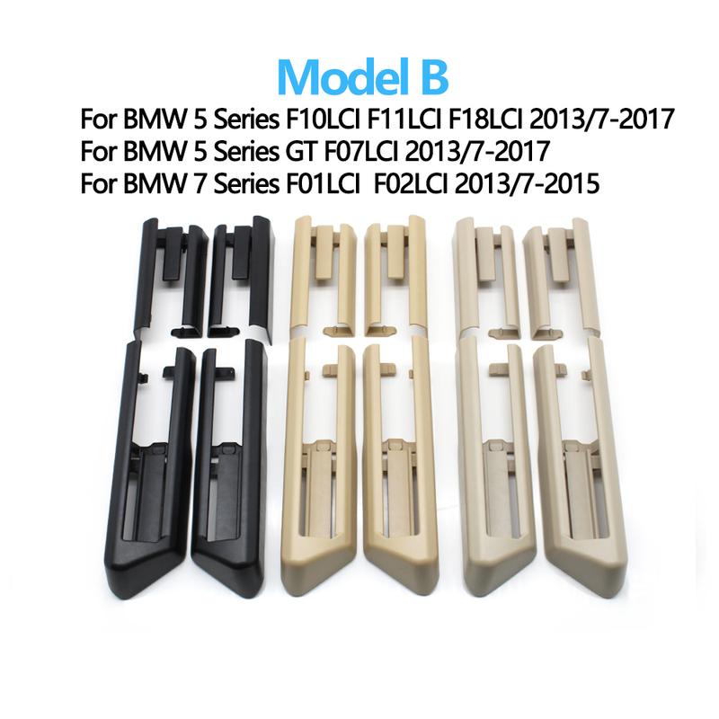 4-teiliges Set Autositz-Gleitschienen-Motorhaubenschienenverkleidung für BMW 5 7er F10 F11 F01 F02 520 523 525 528 530 730 740 750 760