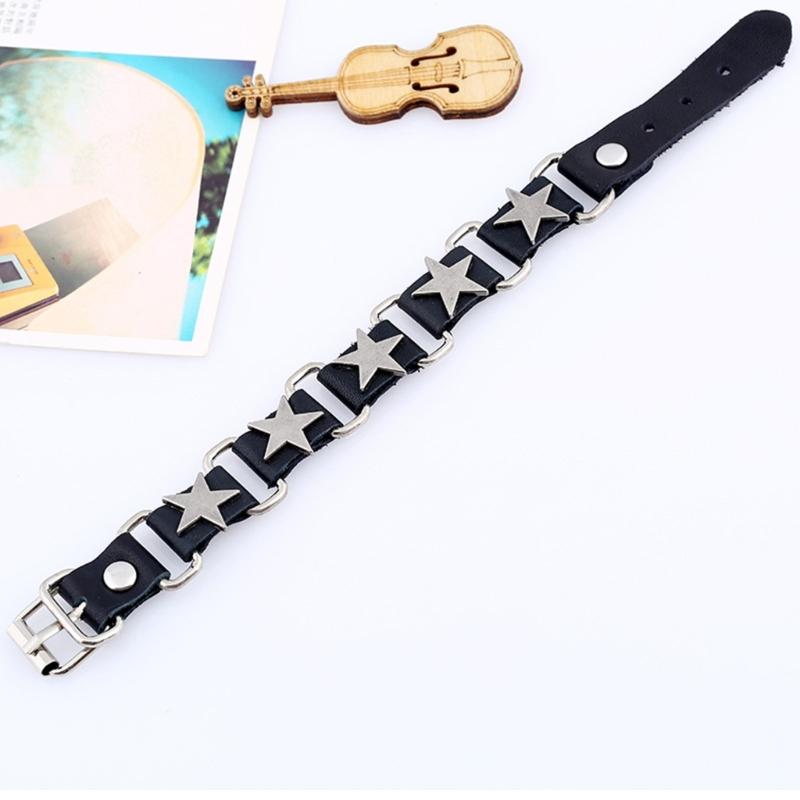 Star Shape Buckle Wristband Adjustable Bracelet Comfortable Jewelry Valentines