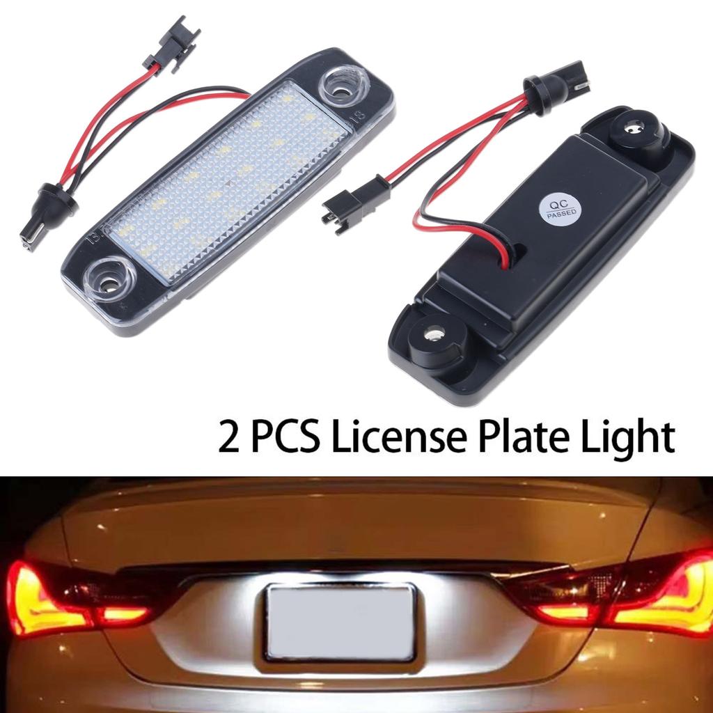 Pair Strong Plastic LED License Plate Lights Offering Long Lasting Performances Vehicle Accessories for Korea Vehicle