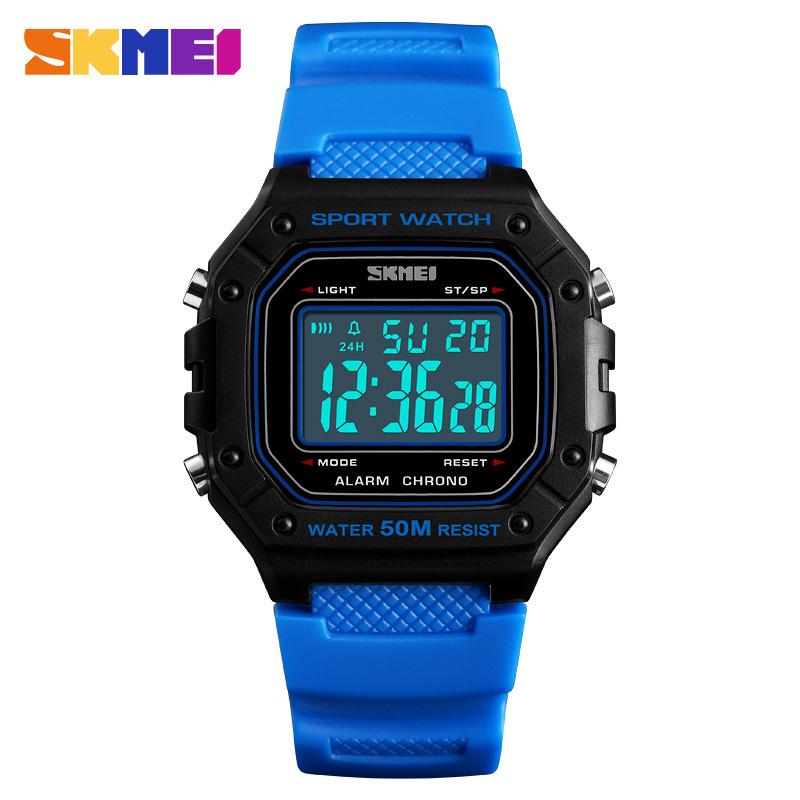 Skmei Multi-Functional Waterproof Men's Sports Square Electronic Watch