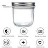 300/400/500/650 ml versiegeltes Glasglas mit luftdichtem Schraubdeckel, großes Fassungsvermögen, transparent, multifunktional, Obstmarmelade, Trockenwaren, Nüsse, Getreide, Müsli, Gewürze