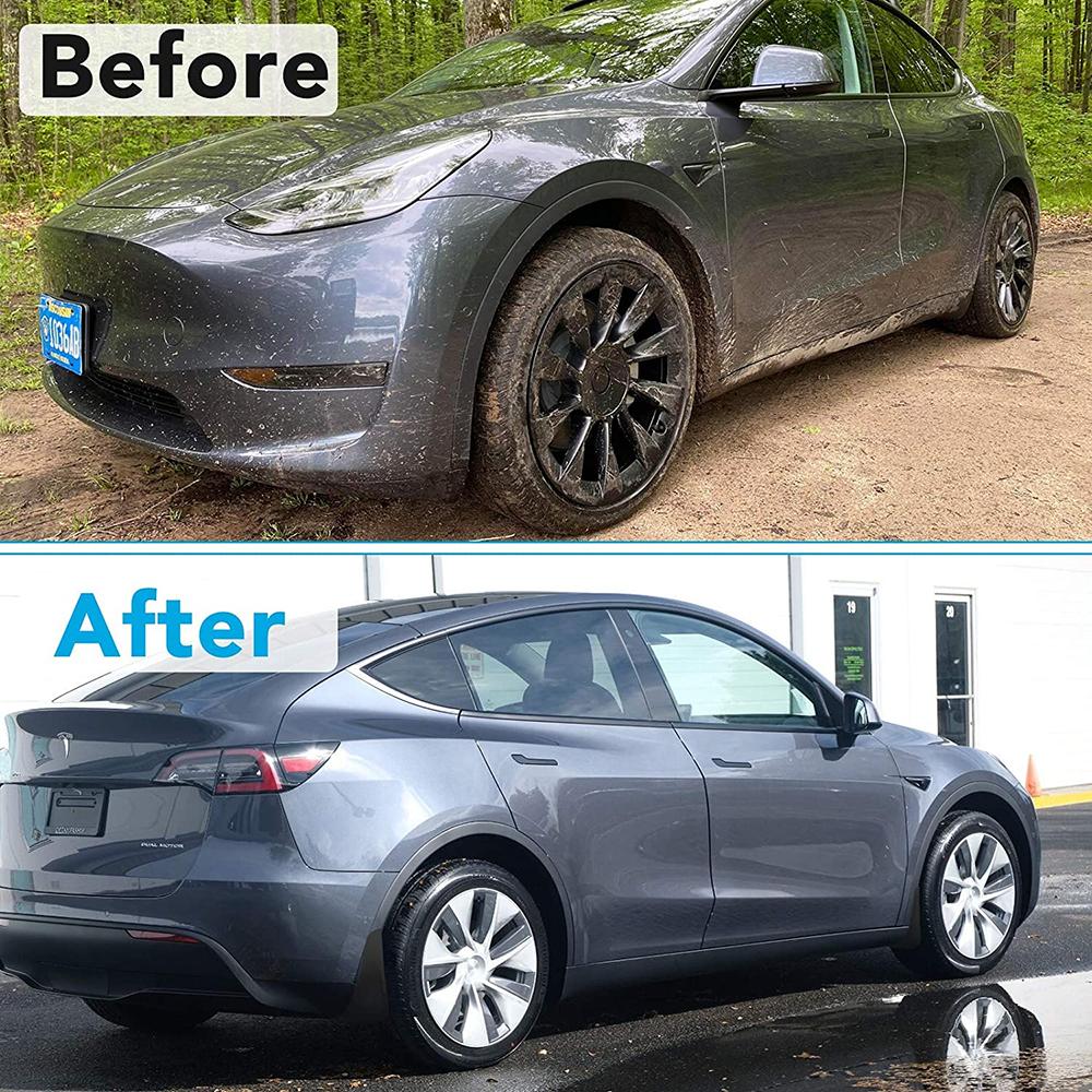 High Quality Matte Black Splash Guards Mud Flaps Mudguards for Tesla Model Y No Need To Drill Holes Model 3 Y Fender Mud