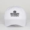 Photography Camera Slogan Printed Baseball Cap Soft Comfortable Lightweight Breathable Adjustable Artistic Creative Minima