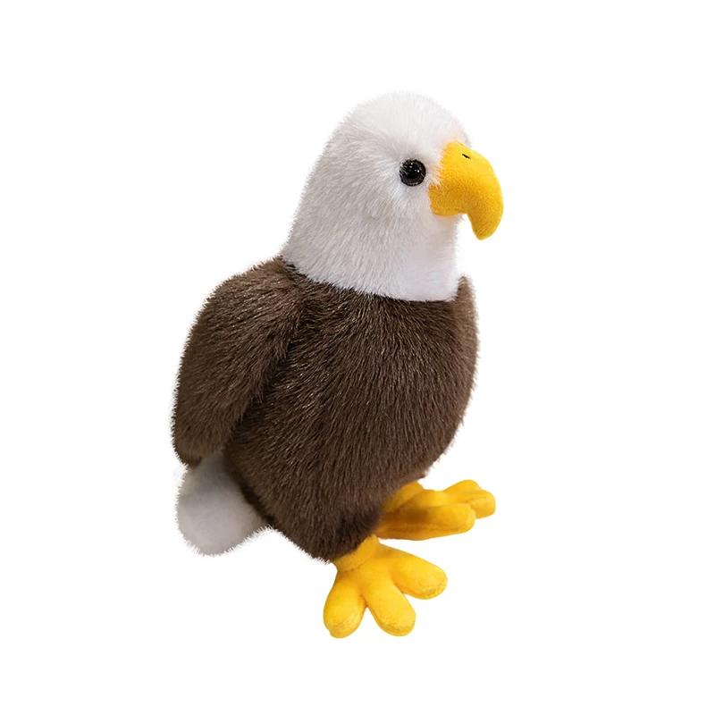 Lifelike American Eagle Owl Plush Toys Soft Stuffed Animals RealLife Bird Dolls Home Decor for Kids Children Boys Birthday Gifts