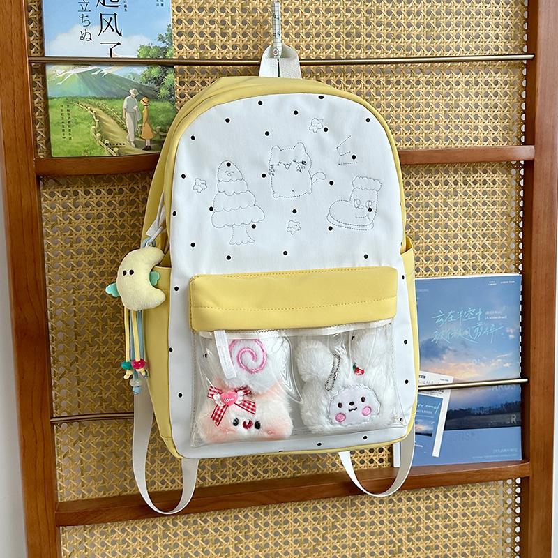 Cute Junior High School Student Schoolbag Female Campus High School Student Travel Backpack Light Small Fresh Student Backpack Tide