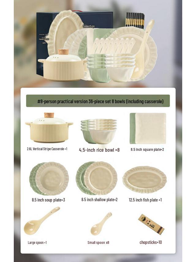 Kangmo Floral Ceramic Dinnerware Set